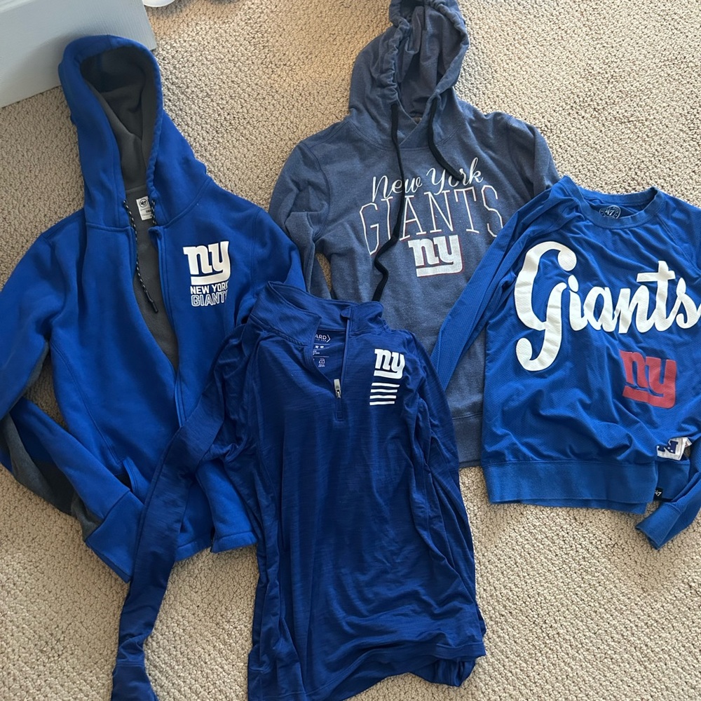 Women’s 47 brand NY Giants gear. All size small.